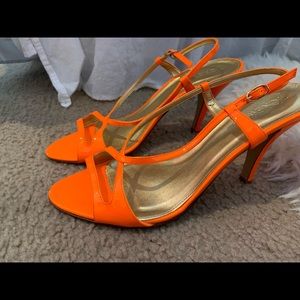 Patent leather strappy sandals